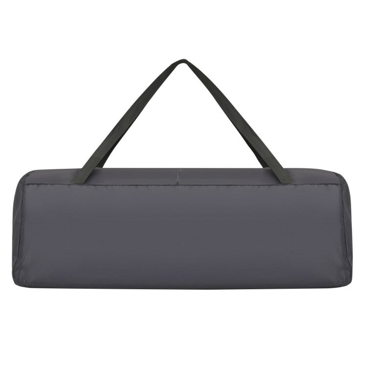 3-in-1 Portable Baby Playard with Zippered Door and Toy Bar