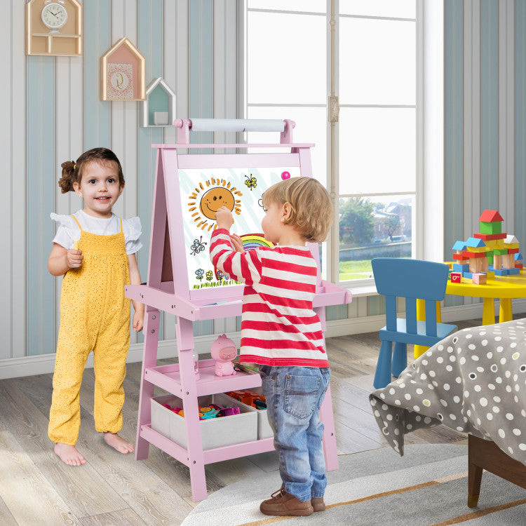 3-in-1 Double-Sided Storage Art Easel