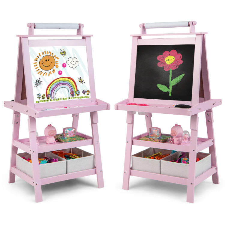 3-in-1 Double-Sided Storage Art Easel