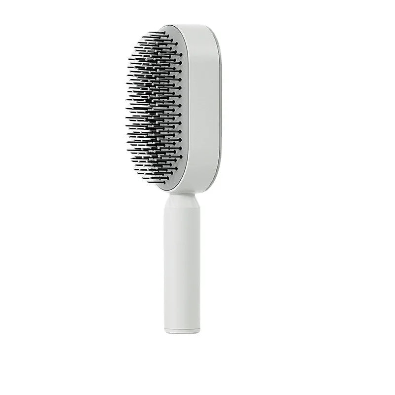 Self Cleaning Hair Brush for Women Onekey Cleaning Hair Loss Airbag Massage Scalp Comb AntiStatic Hairbrush Dropshipping