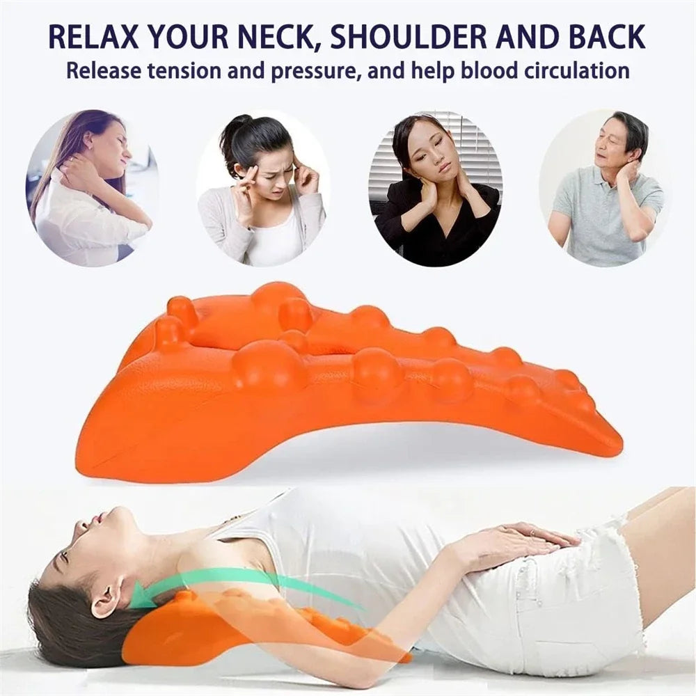 Cervical Traction Device Neck Massager for Cervical vertebra Shoulder Stretcher Trigger Point Massager Neck Acupressure Device
