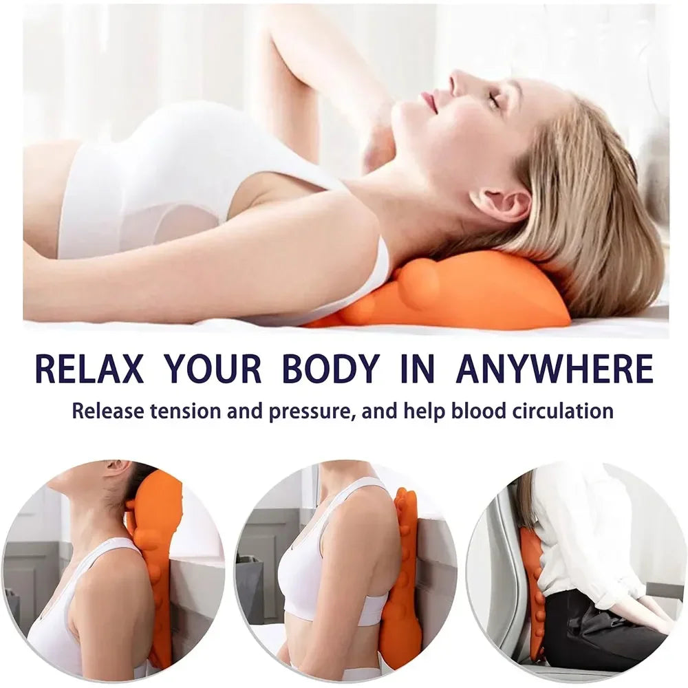 Cervical Traction Device Neck Massager for Cervical vertebra Shoulder Stretcher Trigger Point Massager Neck Acupressure Device