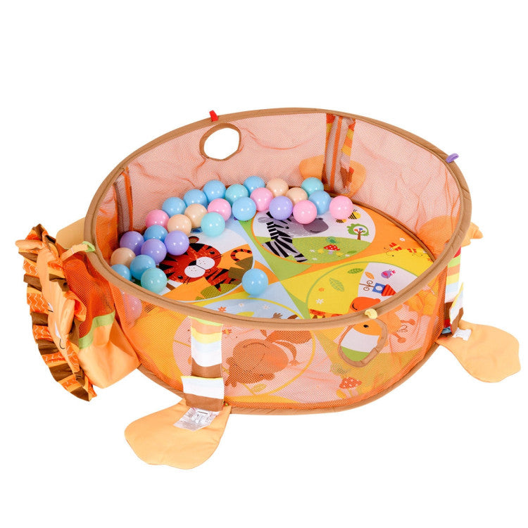 3-in-1 Cartoon Baby Infant Activity Gym Play Mat