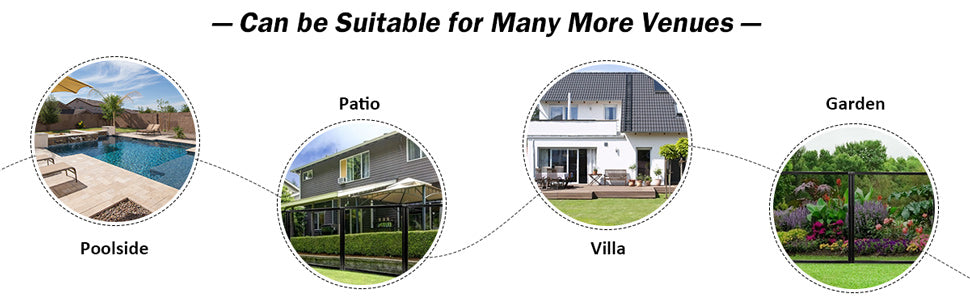 4' x 12' In-ground Swimming Pool Safety Fence