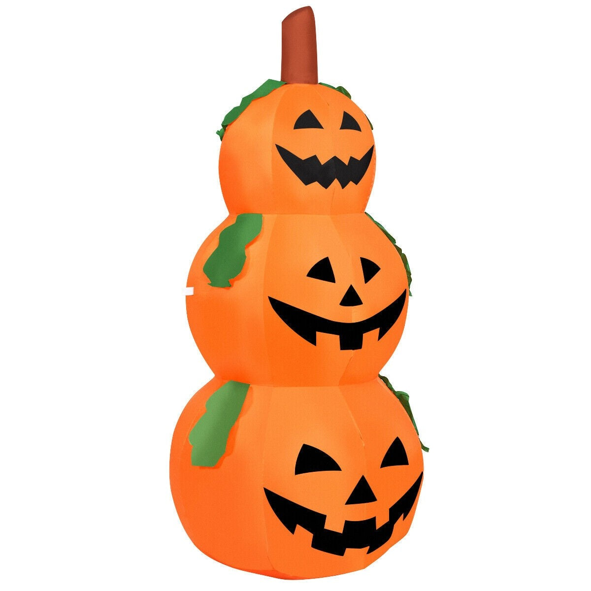 5 ft Halloween Inflatable 3-Pumpkin Stack Ghost