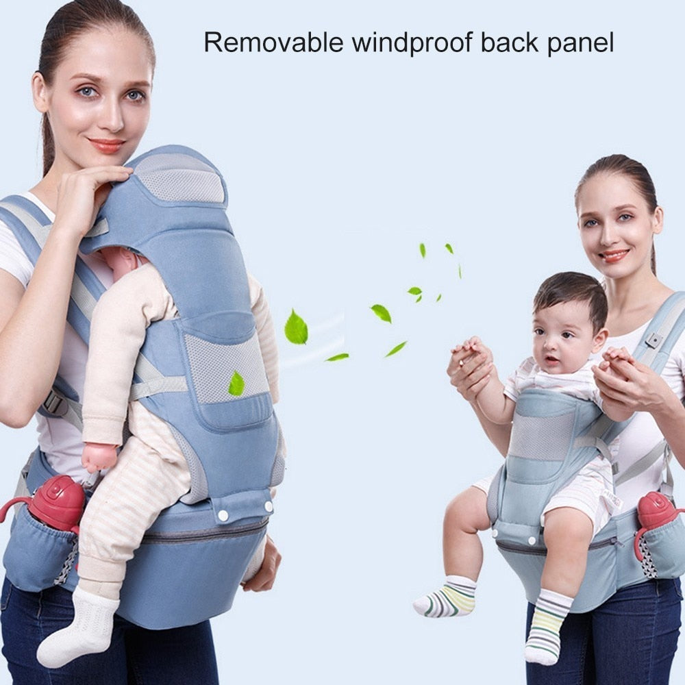 Baby Carrier With Hip Seat Sling Ergonomic Soft Breathable