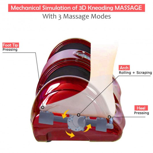 Therapeutic Shiatsu Foot Massager Kneading and Rolling