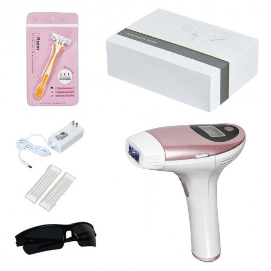 Permanent IPL Hair Removal with Flashes Pulsed Light LCD Screen