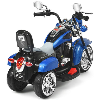 6V Powered Toddler 3-Wheel Motorbike Ride On Toy with Horn and Headlight