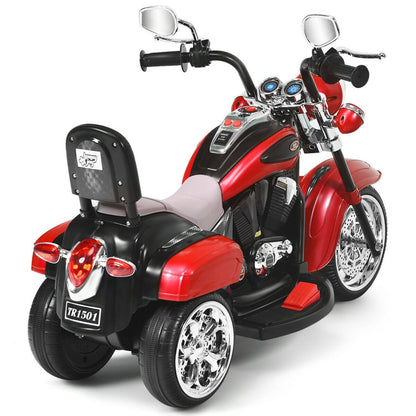 6V Powered Toddler 3-Wheel Motorbike Ride On Toy with Horn and Headlight