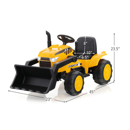 12V Kid's Ride on Excavator with Adjustable Digging Bucket