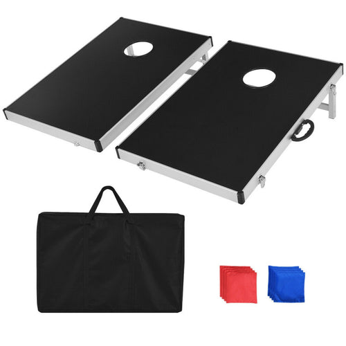 Cornhole Set with Foldable Design and Side Handle