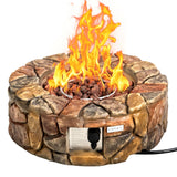 40,000 BTU Stone Gas Fire Stove Pit