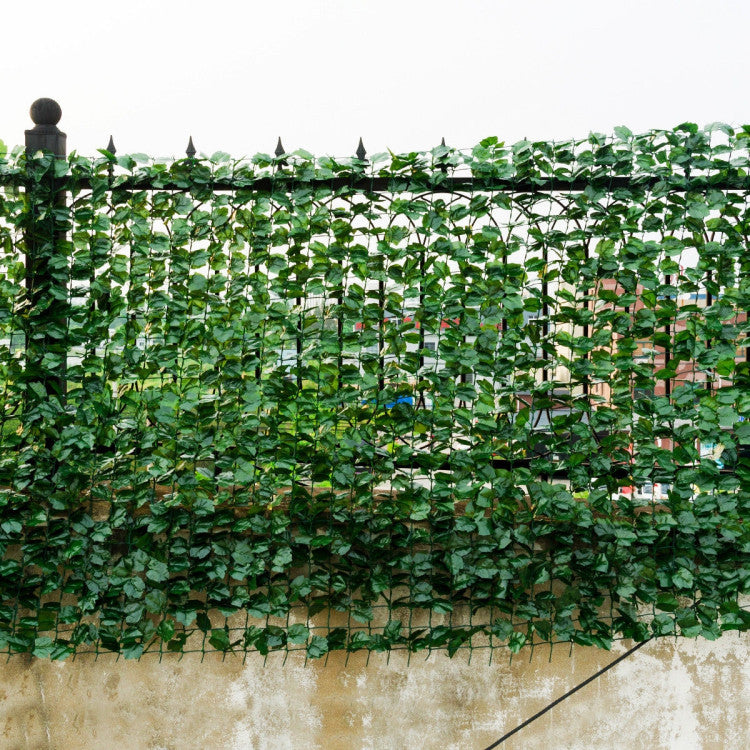 Faux Ivy Leaf Decorative Privacy Fence