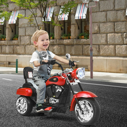 6V Powered Toddler 3-Wheel Motorbike Ride On Toy with Horn and Headlight