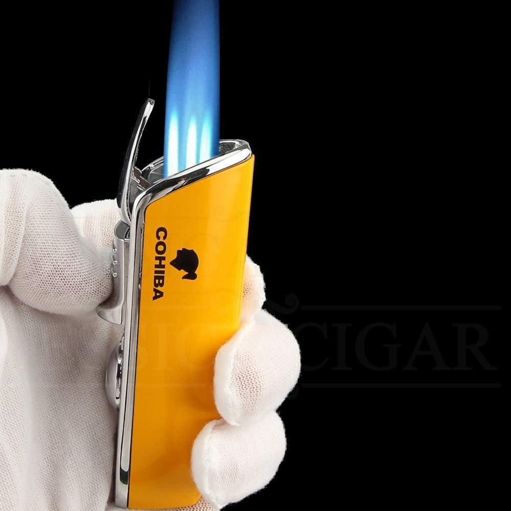 Windproof Jet Blue Flame Cigar Lighter