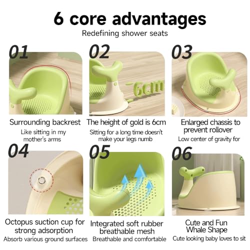 Baby Bath Seat-Cute Whale Shape