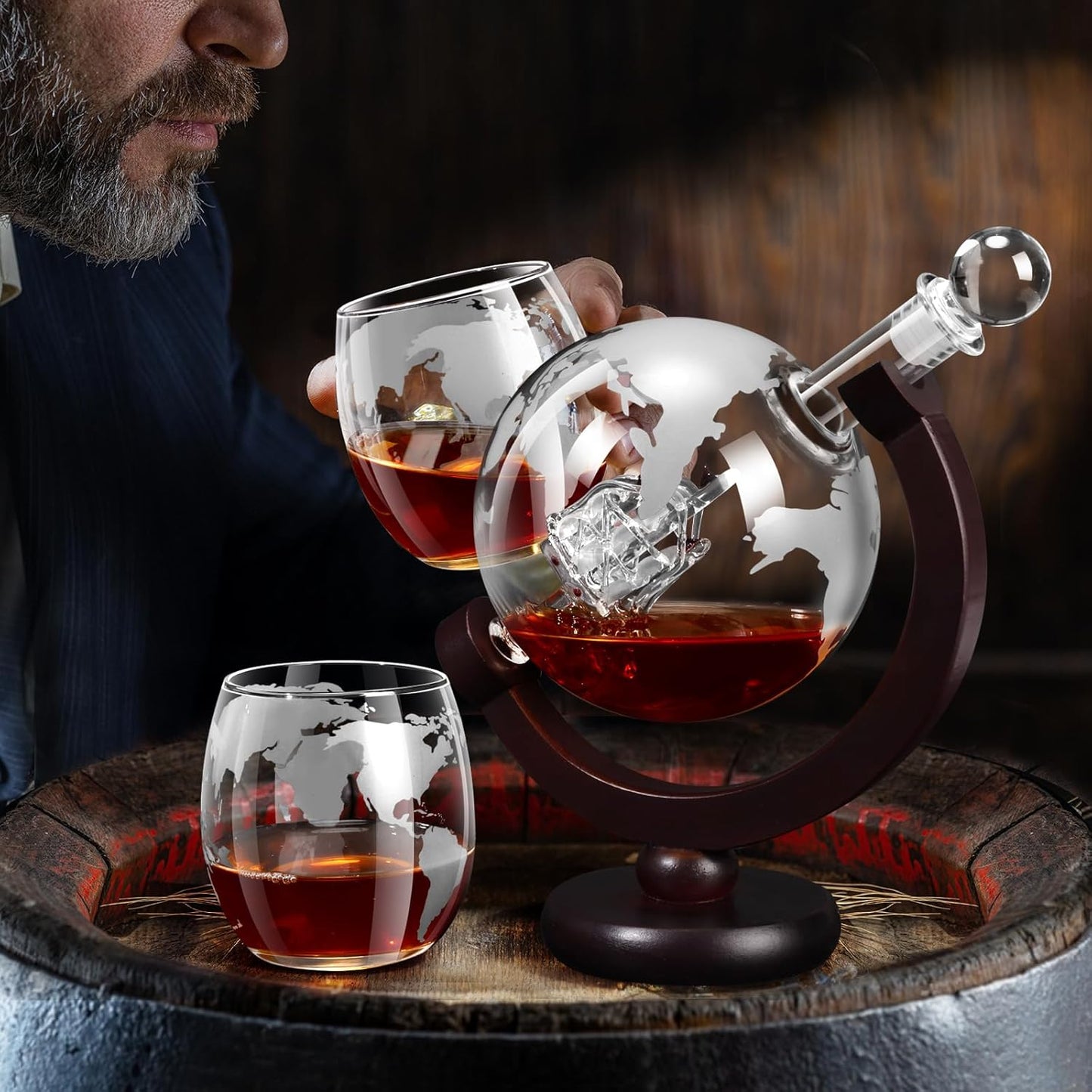 Globe Decanter Set