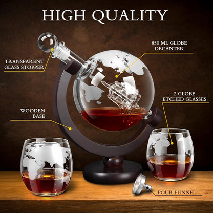 Globe Decanter Set