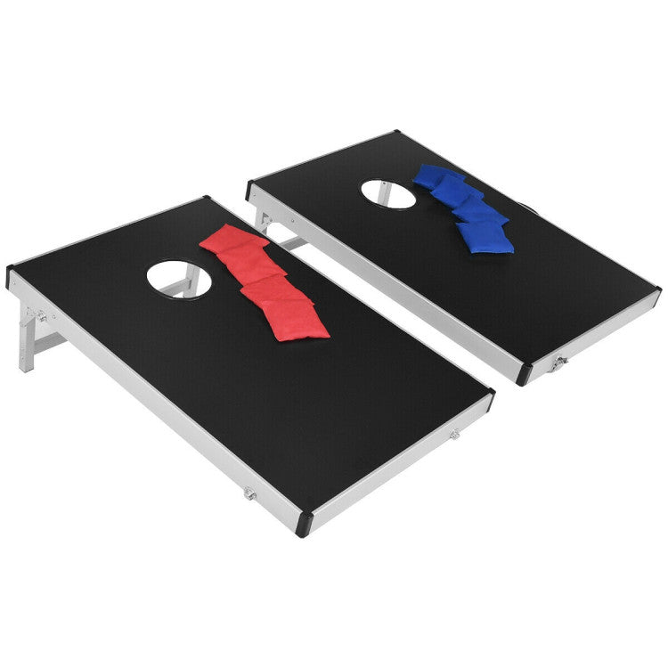 Cornhole Set with Foldable Design and Side Handle