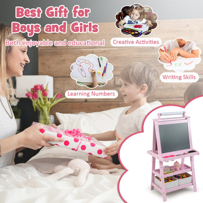 3-in-1 Double-Sided Storage Art Easel