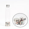 550ML Natural Stone Quartz Crystal Glass Water Bottle