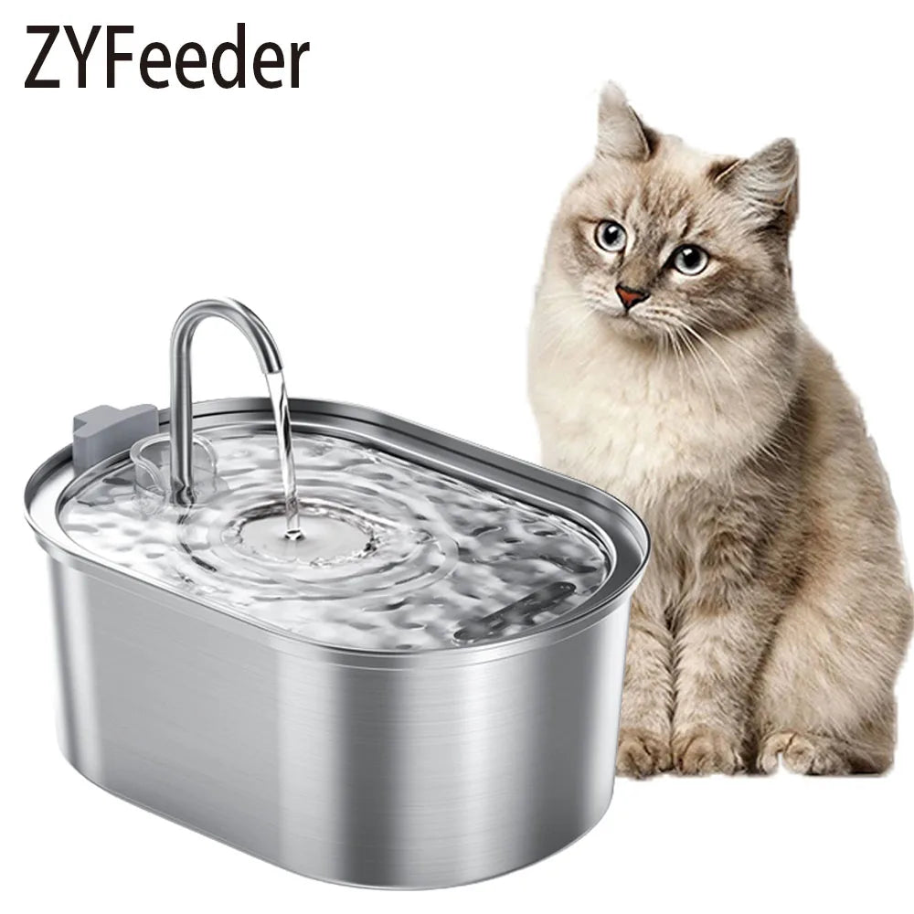 Cat Water Dispenser Stainless Steel