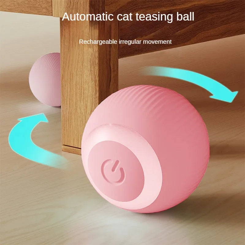 Interactive Electric Rechargeable Rolling Cat Toy