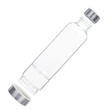 550ML Natural Stone Quartz Crystal Glass Water Bottle