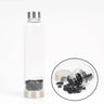 550ML Natural Stone Quartz Crystal Glass Water Bottle