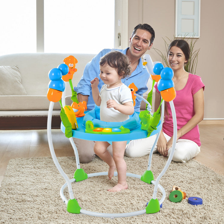 Underwater World Themed Baby Bouncer with Developmental Toys