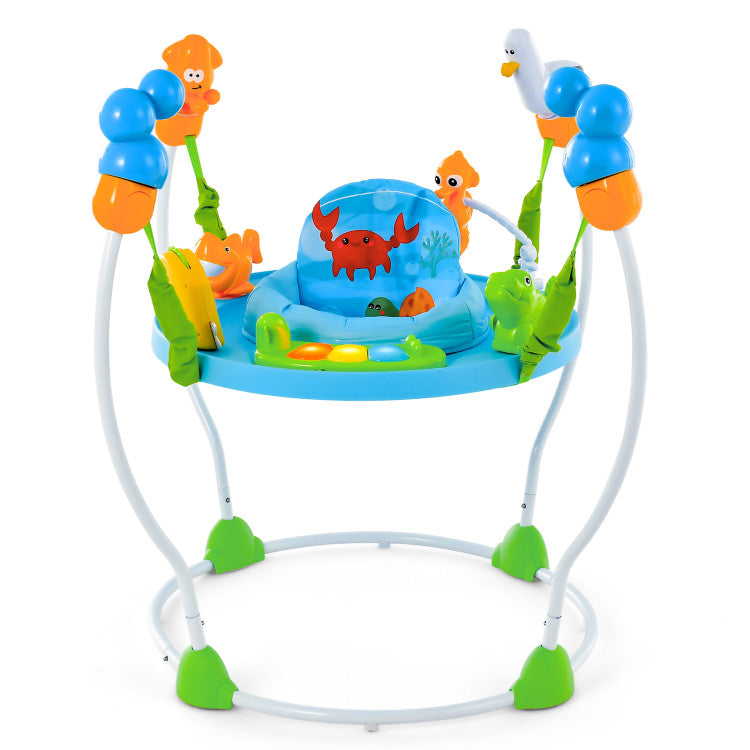 Underwater World Themed Baby Bouncer with Developmental Toys