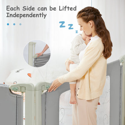 Bed Rail Guard for Toddlers Kid with Adjustable Height and Safety Lock