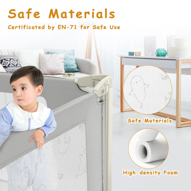 Bed Rail Guard for Toddlers Kid with Adjustable Height and Safety Lock