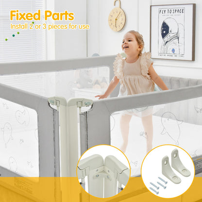 Bed Rail Guard for Toddlers Kid with Adjustable Height and Safety Lock