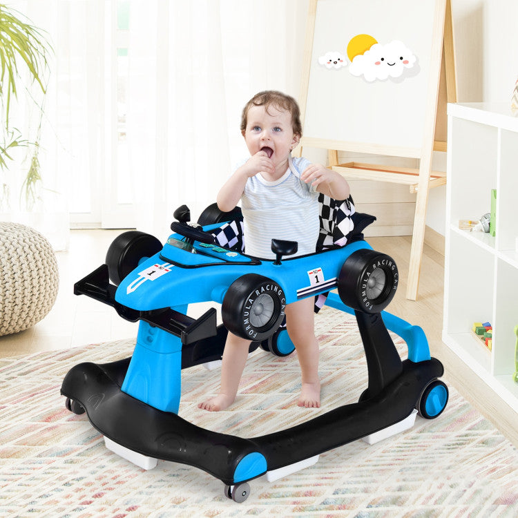 4-in-1 Foldable Activity Push Walker with Adjustable Height