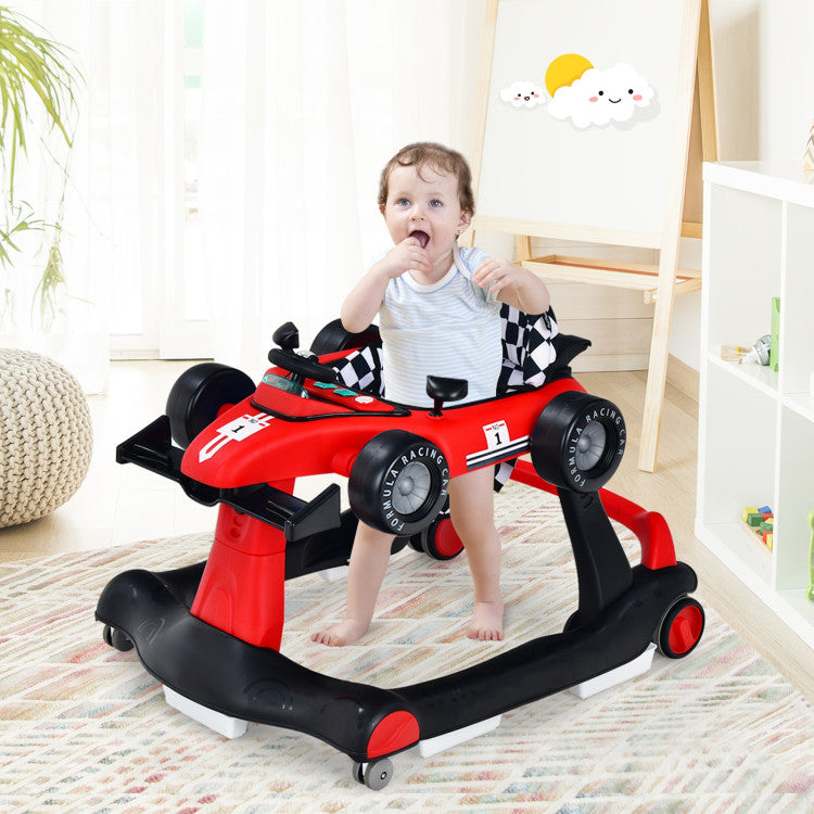 4-in-1 Foldable Activity Push Walker with Adjustable Height