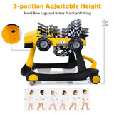 4-in-1 Foldable Activity Push Walker with Adjustable Height