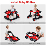 4-in-1 Foldable Activity Push Walker with Adjustable Height