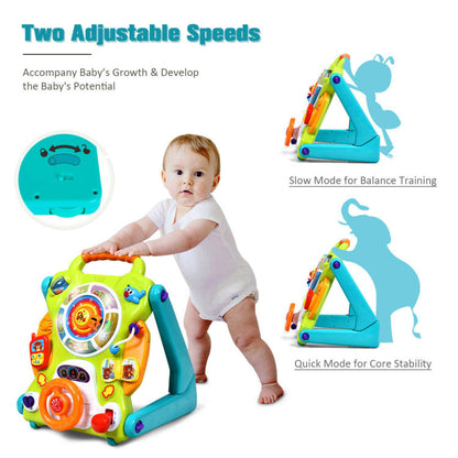 3-in-1 Kids Activity Sit-to-Stand Musical Learning Walker