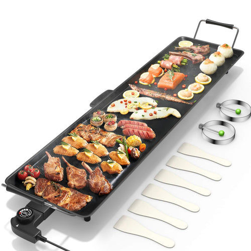 35 Inch Costway Electric Griddle Teppanyaki Grill with Adjustable Temperature