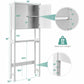 Over The Toilet Bathroom Storage Space Saver with Shelf