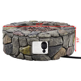 40,000 BTU Stone Gas Fire Stove Pit