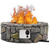 40,000 BTU Stone Gas Fire Stove Pit