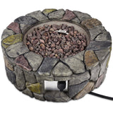 40,000 BTU Stone Gas Fire Stove Pit