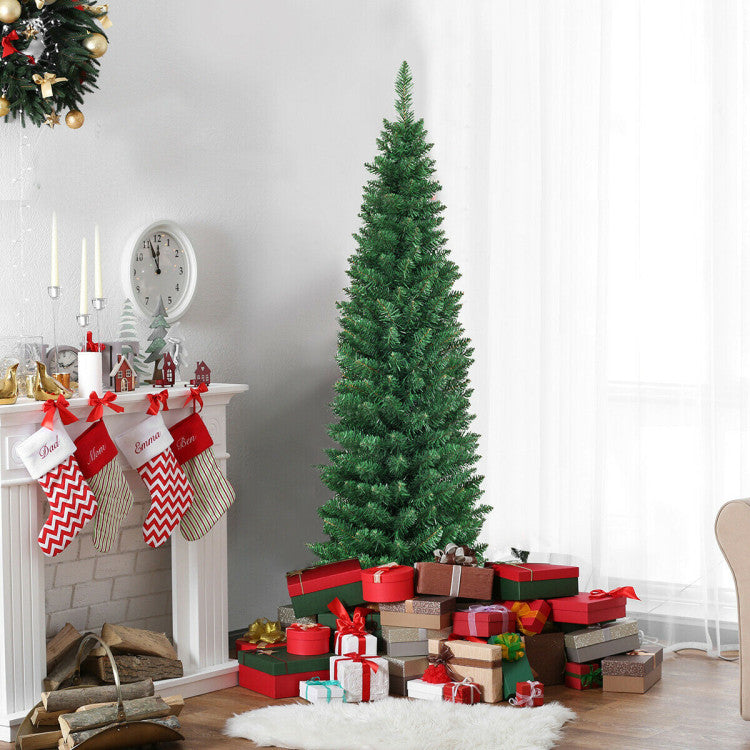 PVC Artificial Slim Pencil National Christmas Tree 5 Feet