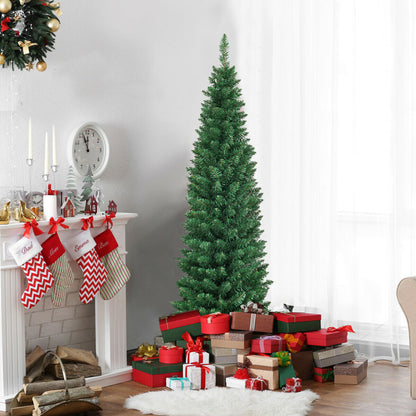 PVC Artificial Slim Pencil National Christmas Tree 5 Feet