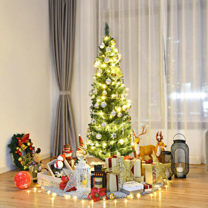 PVC Artificial Slim Pencil National Christmas Tree 5 Feet