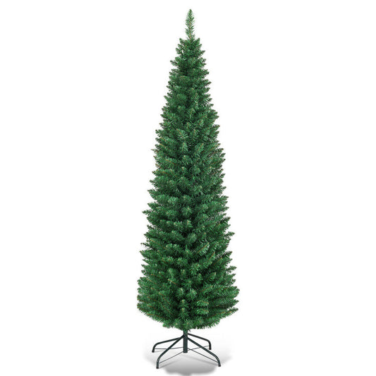 PVC Artificial Slim Pencil National Christmas Tree 5 Feet