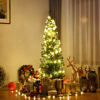 PVC Artificial Slim Pencil National Christmas Tree 5 Feet